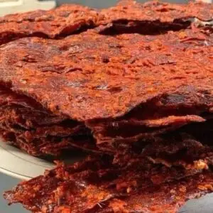 Kilichi de viande séchée avec piment